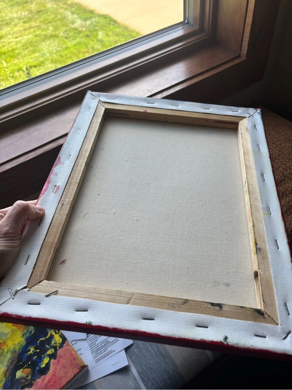 2 locally-made Painted Canvases by artist -Unique, EUC